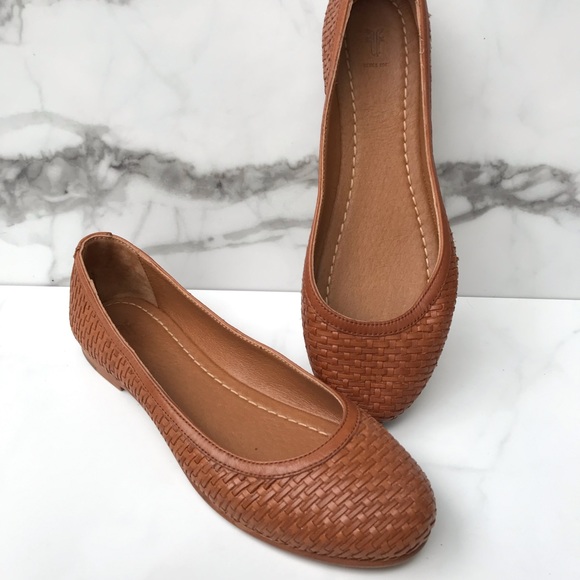 frye carson woven ballet flat